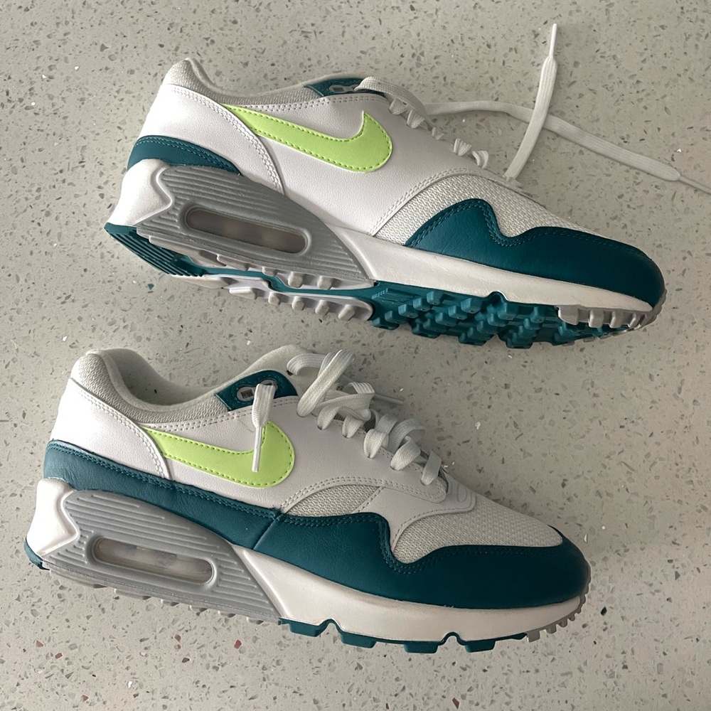 green nike sneakers